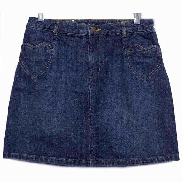Lands' End Other - 5/$25 Lands End Heart Pocket Jean Mini Skirt Girls 14